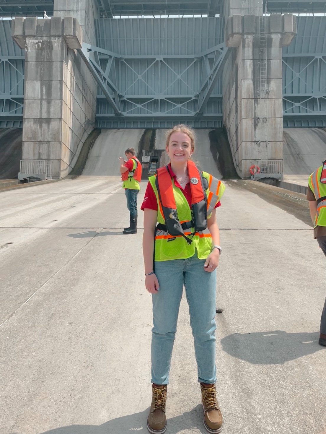 2023-07 Jane at Sheelbyville Spillway.jpg